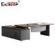 High-Quality Executive Office Desk in Business Style with Side Cabinet