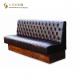 Restaurant Couch, Booth Sofa, PU Leather Upholstery, High Density Foam, HPL Wooden Base, Club Couch, Hotel, Button Couch