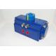 Polyester Coating Pneumatic Rack And Pinion Actuator / 0~90 Degree Rotary