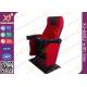 Iron Material Lounger Movie Theater Chairs PP Armrest With Cup Holder 2.3mm Thickness