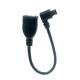 Portable Short 90 Degree Right Angle Micro V8 to USB Female Socket OTG Adapter Cable for Phone Laptop