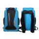 Watertight Blue Dry Bag Backpack With Silkscreen Printing Custom Logo