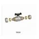 FTFE Gasket Brass Ball Valve 10028 with Nickel plating 30Bar for Multilayer pipe