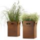 Natural Rusty Color Corten Steel Planter Pot With Drain Holes