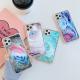 Luxury Marble Phone Cases TPU Scratchproof Lasered Glass Cover