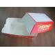 Red Fast Food Paper Box For Food On The Go , OEM Logo Printed