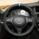 325I Suede PU Leather Steering Wheel Cover for BMW 3 Series E46 5 Series E39 M3 M5 2003
