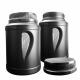 2000ml Customized Size And Logo Black Plastic Nutrition Powder Canister