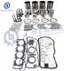 Isuzu 4HK1 4HK1T 4HK1X Engine Rebuild Kit fit Hitachi ZAX250-3 ZAX270-3 ZX240-3 Case CX210C John Deere 220DW Excavator