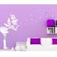 Fashionfairy with stars PS wall decal1MM thickness 3D mirror stickers 35 stars home decor