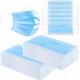 Non Woven fabric 3 Ply Disposable Face Mask / Public Place Blue Face Mask