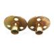 Yellow Zinc Plated Round Base M10 T Type Tee Nut With 3 Hole Round Base