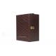 Hand Make Gift Fancy Wood Leather Wine Gift Boxes Customzied Size