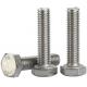 M5 Steel Hex Head Cap Screws Metal Fasteners White Zinc for Nuts