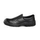 Embossed Cow Leather Upper Steeltoe Men's black PU Outsole Shengjie Action Worker Safety Shoes