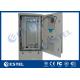 23U Removable Rear Panel Outdoor Battery Cabinet Compact Structure With Heat Exchanger