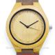 carbonized bamboo watches with genuine leather ,oem watches