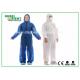 SMS Hooded Disposable Protective Suit With Elastic Wrist / Ankle / Waist