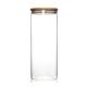 Food Storage Borosilicate Glass Candy Containers With Bamboo Cover