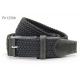 Grey Unisex 35mm Braided Men Elastic Stretch Belts With Pin Buckle