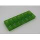 Green Large Plastic Pill Box Organizer Storage Case For Promotional Gift