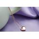 Stainless Steel Necklace Pink Gold 18K Rose Golden Fashion Necklace