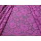Elegant Purple Crochet Flower Lace Fabric Nylon Rayon Material For Garment