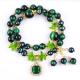 Handmade Gemstone Beaded Bracelet Natural Green Tiger's Eye Stone Bracelet Adjustable Charms Bracelet For Party Daily We