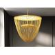 Luxury Metal Aluminum Brass Pendant Light Living Room Modern LED Chandelier