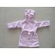 coral fleece infants gown,baby girl bathrobe