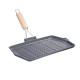 13.8inch Cast Iron Grill Griddle Non Stick Grill Pan For Camping