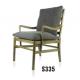America style home upholstered wooden frame recliner single sofa furniture