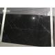 Anti Wear Marble Natural Stone Slabs Nero Marquina Black Color With White Veins