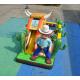 PVC Inflatable West Cowboy Themed Dry Slide For Swimming Pool