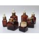Eco Friendly Cosmetic Containers Amber Glass Jars 30ml With Dropper Cap