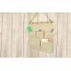 Canvas Fabric Hanging Travel Organizer Bag Two Layer Customized Size