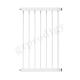 Multipurpose ABS Extendable Baby Metal Gate Width 17 Black White Color