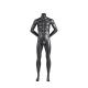 Grey Sports Mannequin Display No Head Backhand Male Matte Fiber Glass Upright