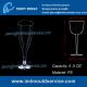 5.5 oz clear disposable plastic champagne/wine/ juice/party/glasses and cups mould
