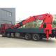 Heavy Duty Truck Mounted Boom Crane Highly Maneuverable Good Performance