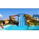 18.5 Kw Power Needed Pool Water Slides With Strong Anti-corrosion And Anti-rust Galvanized Steel Material
