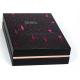 Foldable 1100G Rigid Board Wine Packaging Boxes , Rubber Finished Luxury Gift Boxes With Spot UV Logo