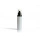 Glossy White Airless Cosmetic Bottles With Shampoo And Conditioner Dispenser