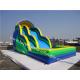 bounce round inflatable water slide , above ground pool water slide
