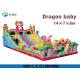 amusement park game Dragon Baby inflatable slide with climbing