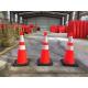 Standard 28 High Solid Orange BLACK BASE Flexible Road cone Safe cone manufacture offer