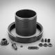 Black Industrial Ceramic Parts AlN Aluminum Nitride In Plunger Pairs