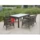 luxury wholesale dining furniture,Elegant Poly Rattan Furniture Outdoor Wicker Dining Table And Chair