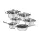 Wholesale Quality 12pcs Pots 410 Stainless Steel Cooking Cookware Set