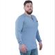 Knitted 7oz Interlock Fire Retardant Long Sleeve Shirts EN61482-2 Light Blue